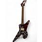 Used EVH Striped Series Shark Burgandy / Silver Stripes Solid Body Electric Guitar thumbnail