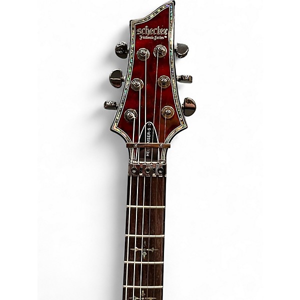 Used Schecter Guitar Research HELLRAISER-S Black Cherry Solid Body Electric Guitar