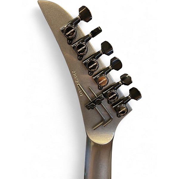 Used Kramer SM-1 H Tronius Silver Solid Body Electric Guitar