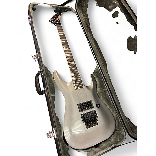Used Kramer SM-1 H Tronius Silver Solid Body Electric Guitar