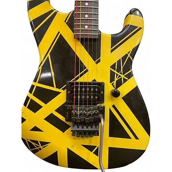 Used Charvel REFINISHED MODEL 1 BLACK AND YELLOW STRIPES Solid Body Electric Guitar