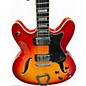Used Hagstrom Viking Deluxe sunburst Hollow Body Electric Guitar thumbnail