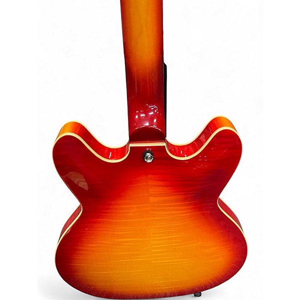 Used Hagstrom Viking Deluxe sunburst Hollow Body Electric Guitar