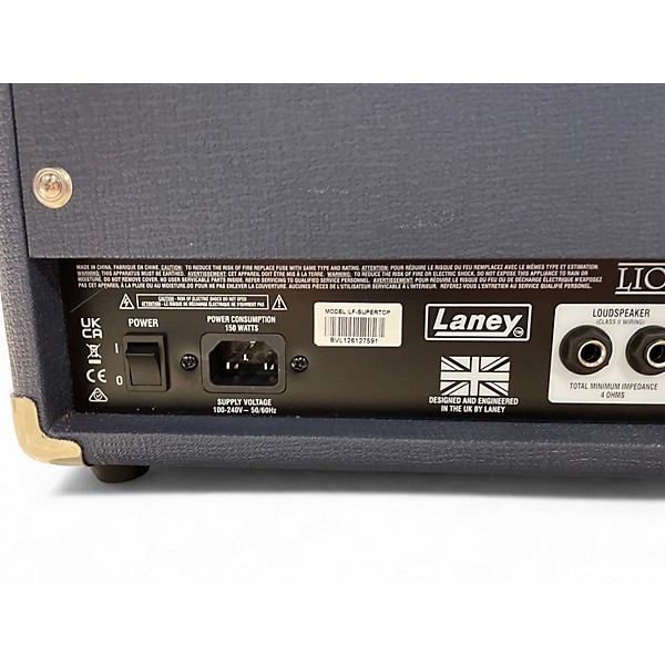 Used Laney SUPERTOP 120W Guitar Amplifier Head Solid State Guitar Amp Head