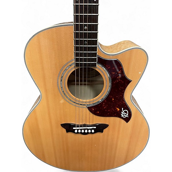 Used Washburn J28SCEDLX Natural Acoustic Electric Guitar