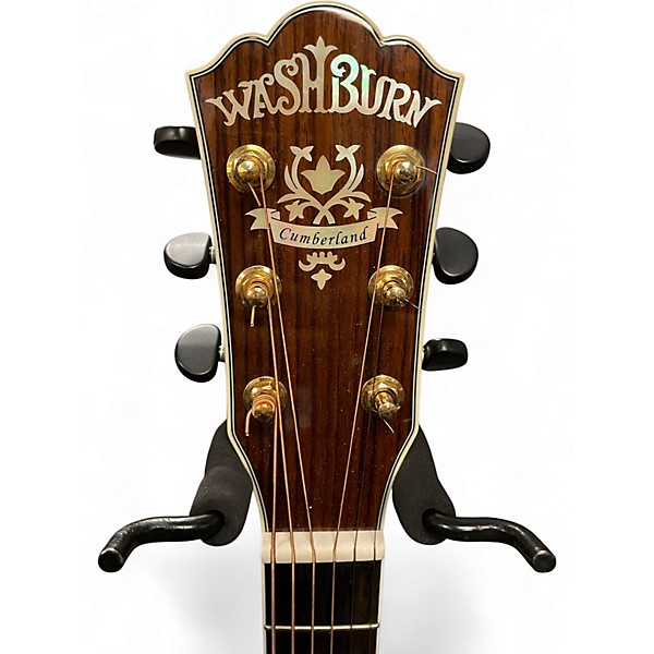 Used Washburn J28SCEDLX Natural Acoustic Electric Guitar