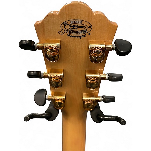 Used Washburn J28SCEDLX Natural Acoustic Electric Guitar