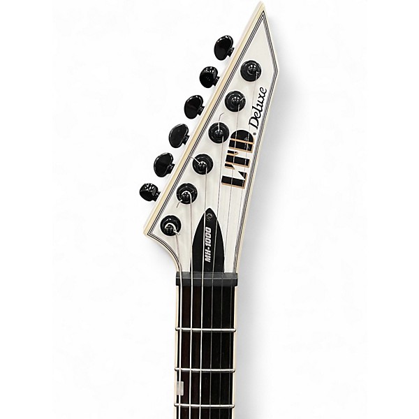 Used ESP LTD MH1000 Deluxe White Solid Body Electric Guitar