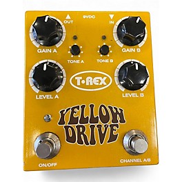 Used T-Rex Engineering Yellow Drive Distortion Effect Pedal