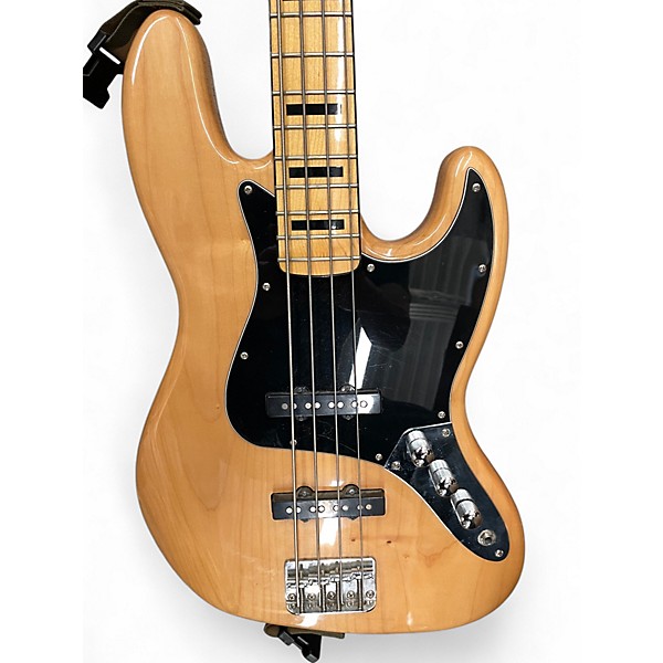 Used Squier Classic Vibe 70s Jazz Bass Natural Electric Bass Guitar
