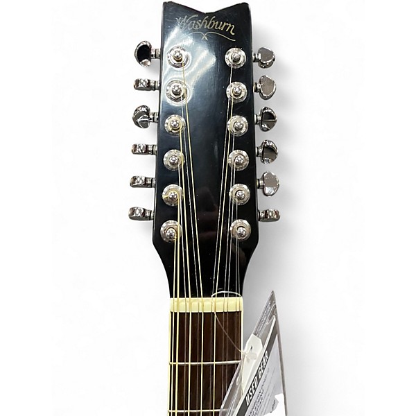 Used Washburn D24S-12 Natural 12 String Acoustic Guitar