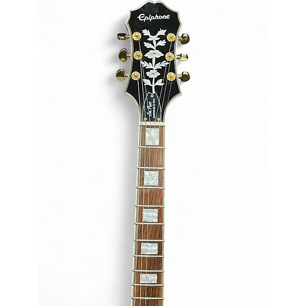 Used Epiphone Emperor II Joe Pass Signature Wine Red Hollow Body Electric Guitar