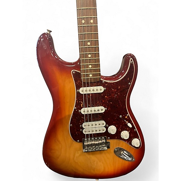 Used 2008 Fender Standard Stratocaster Sienna Sunburst Solid Body Electric Guitar
