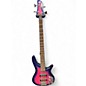 Used Ibanez SR400EQM pink and purple Electric Bass Guitar