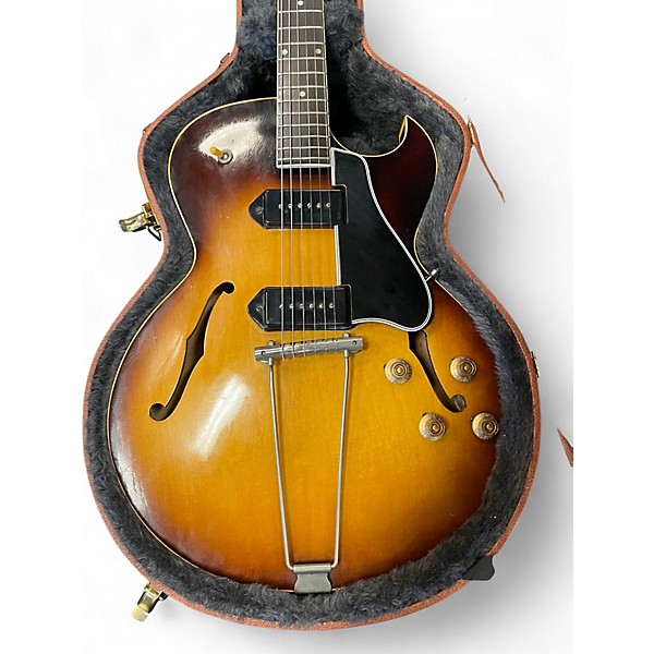 Vintage 1956 Gibson ES-225TD Sunburst Hollow Body Electric Guitar