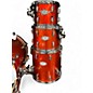 Used Pearl 4 Piece Vision Orange Drum Kit