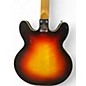 Used Univox Custom  2 Tone Sunburst Hollow Body Electric Guitar
