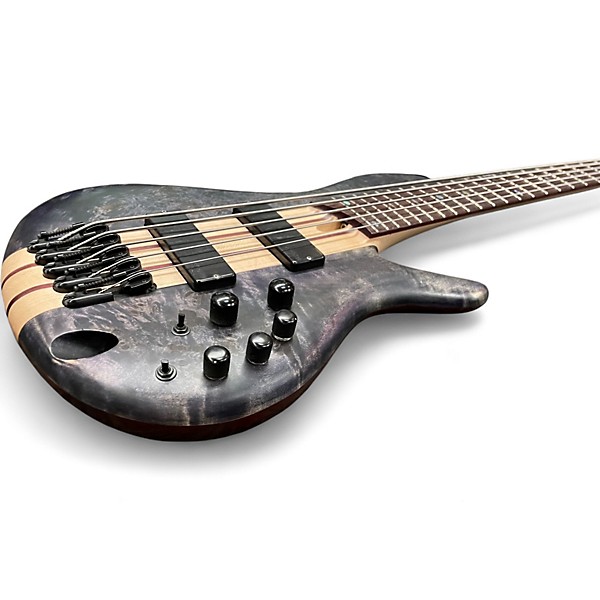 Used Ibanez SRSC805 PURPLE UNIVERSER BURL Electric Bass Guitar