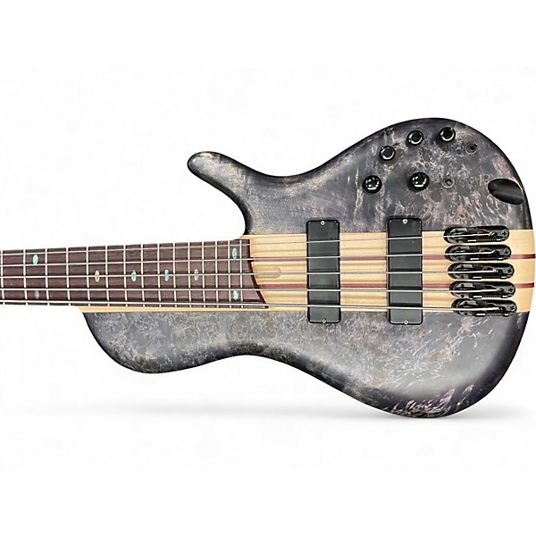 Used Ibanez SRSC805 PURPLE UNIVERSER BURL Electric Bass Guitar