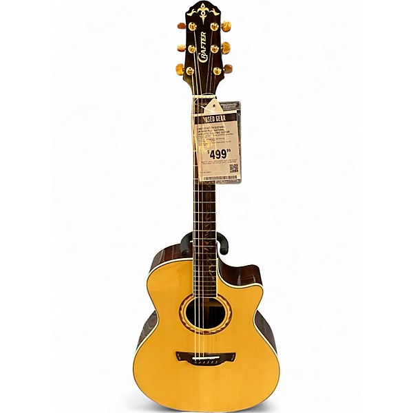 Used Crafter Guitars SR-ROSE PLUS Natural Acoustic Electric Guitar