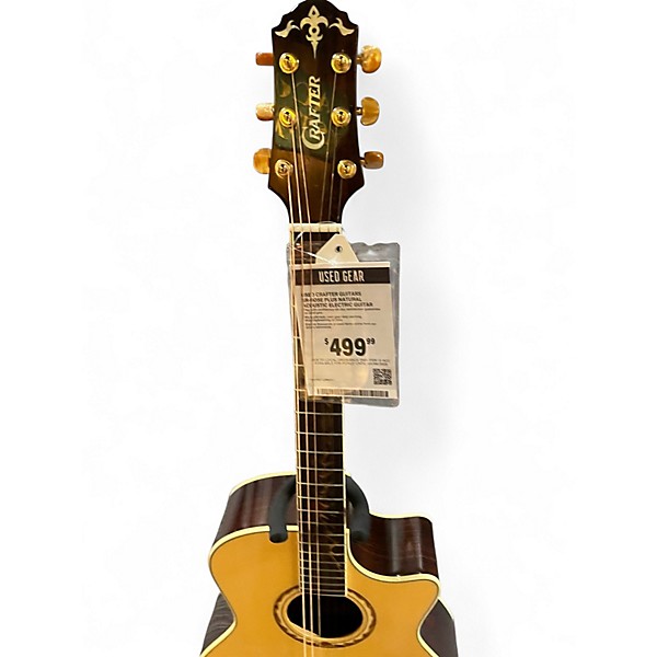 Used Crafter Guitars SR-ROSE PLUS Natural Acoustic Electric Guitar