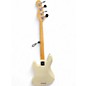 Used 2008 Fender American Standard Jazz Bass Olympic White Electric Bass Guitar