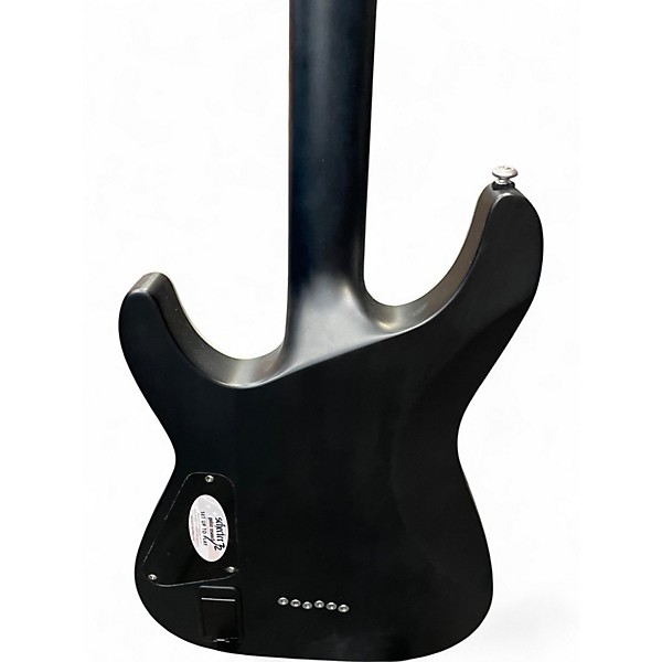 Used Schecter Guitar Research C1 Platinum Trans Black Solid Body Electric Guitar