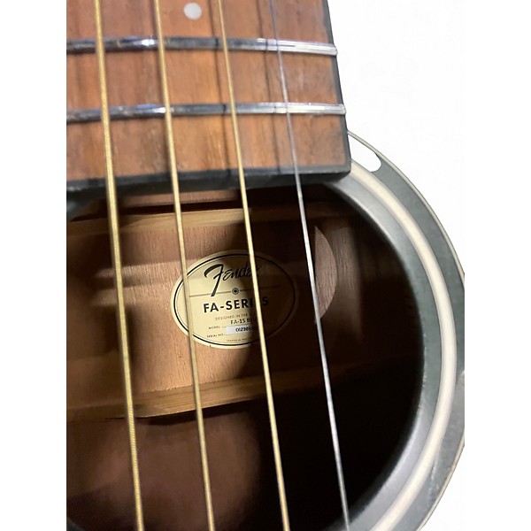 Used Fender FA15 Blue Acoustic Guitar