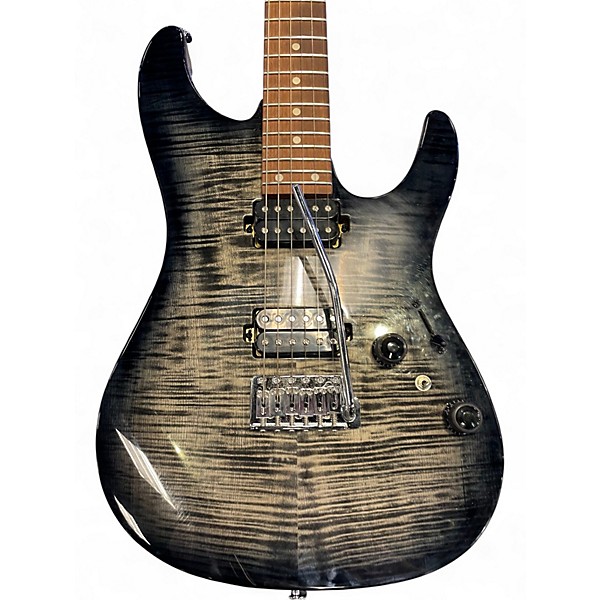 Used Ibanez AZ24S1F Transparent Black Sunburst Solid Body Electric Guitar