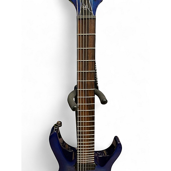 Used Jackson Chris Broderick Signature Soloist 7 String Blue Ghost Flames Solid Body Electric Guitar