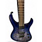 Used Jackson Chris Broderick Signature Soloist 7 String Blue Ghost Flames Solid Body Electric Guitar