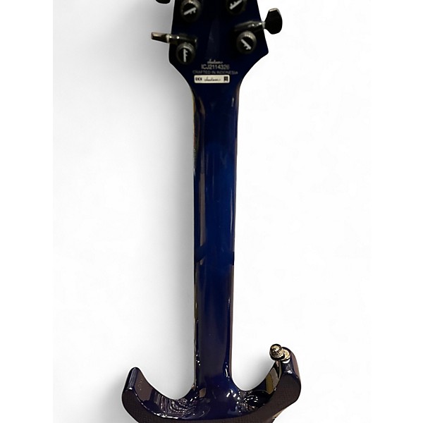 Used Jackson Chris Broderick Signature Soloist 7 String Blue Ghost Flames Solid Body Electric Guitar