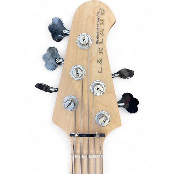 Used Lakland SKYLINE SERIES 55-OS 5 STRING Purple Electric Bass Guitar