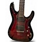 Used Schecter Guitar Research Demon 6 Crimson Red Burst Solid Body Electric Guitar