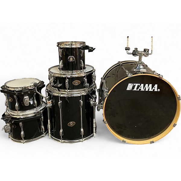 Used TAMA 6 Piece Rockstar Black Drum Kit