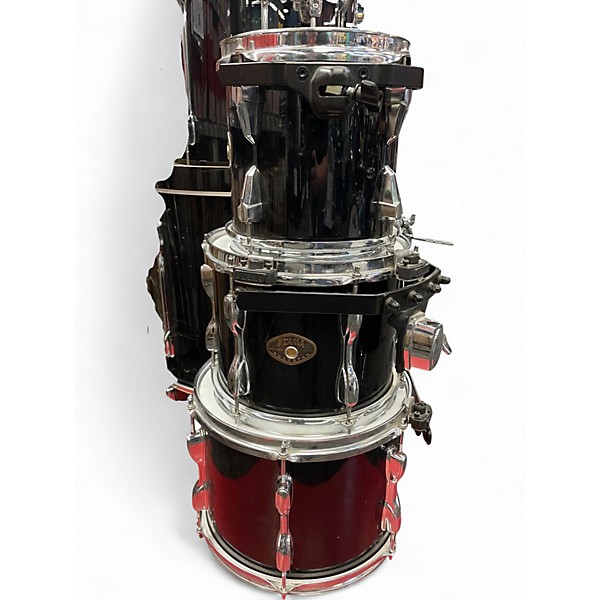 Used TAMA 6 Piece Rockstar Black Drum Kit