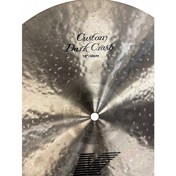 Used Zildjian 16in K Custom Dark Crash Cymbal