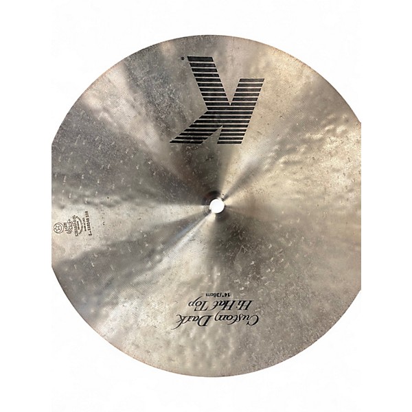 Used Zildjian 14in K Custom Dark Hi Hat Pair Cymbal