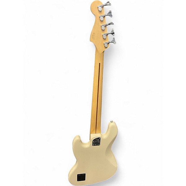 Used Fender Deluxe Active Jazz Bass V 5 String Olympic White Electric Bass Guitar
