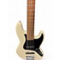 Used Fender Deluxe Active Jazz Bass V 5 String Olympic White Electric Bass Guitar
