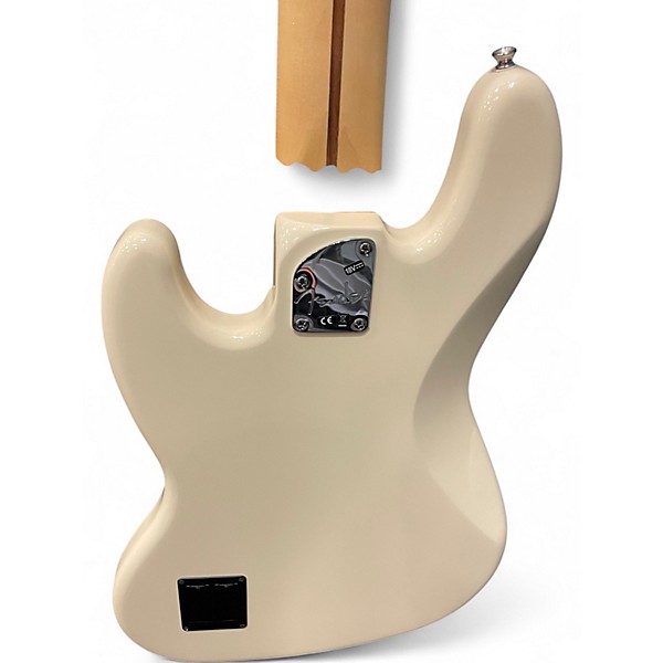 Used Fender Deluxe Active Jazz Bass V 5 String Olympic White Electric Bass Guitar
