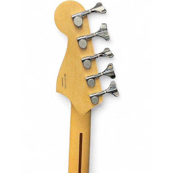 Used Fender Deluxe Active Jazz Bass V 5 String Olympic White Electric Bass Guitar