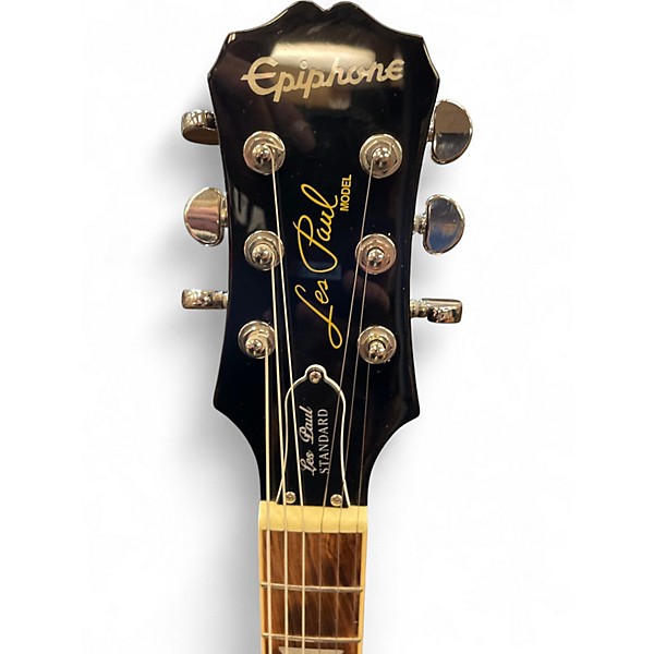 Used Epiphone Les Paul Standard Ebony Solid Body Electric Guitar
