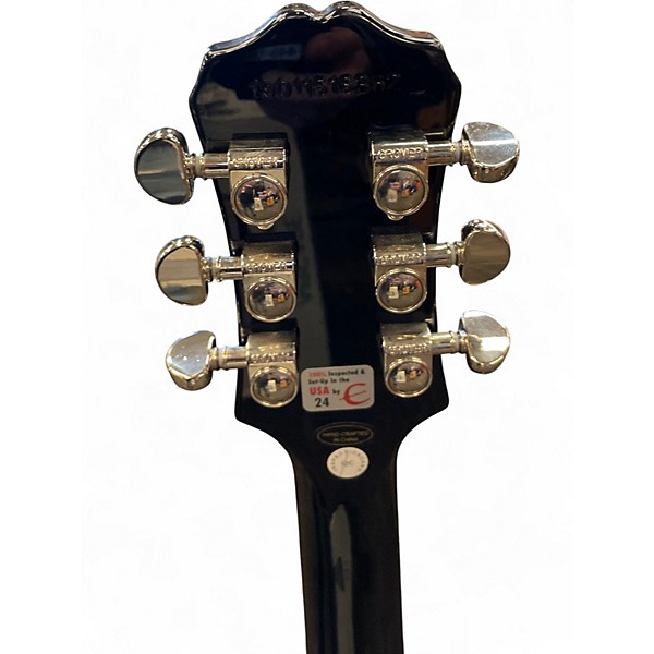 Used Epiphone Les Paul Standard Ebony Solid Body Electric Guitar