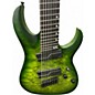 Used Harley Benton Multiscale 8 string Quilted maple green Solid Body Electric Guitar