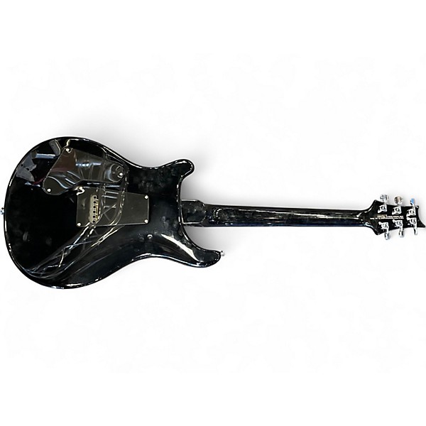 Used PRS SE Custom 24 Trans Black Solid Body Electric Guitar