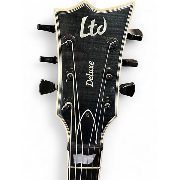 Used ESP LTD EC1000 Evertune see thru black Solid Body Electric Guitar