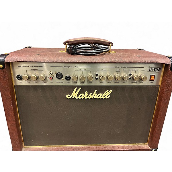 Used Marshall AS50R 50W 2X8 Acoustic Guitar Combo Amp