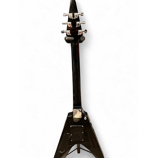 Used Fernandes FLYING V BLACK Solid Body Electric Guitar