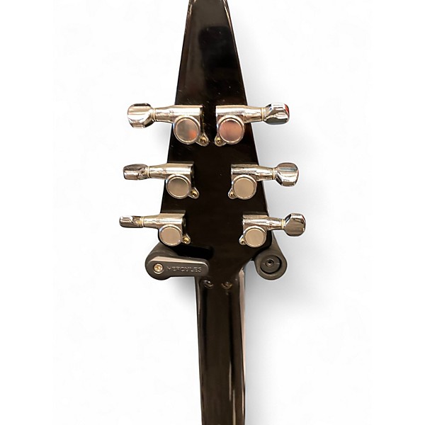 Used Fernandes FLYING V BLACK Solid Body Electric Guitar